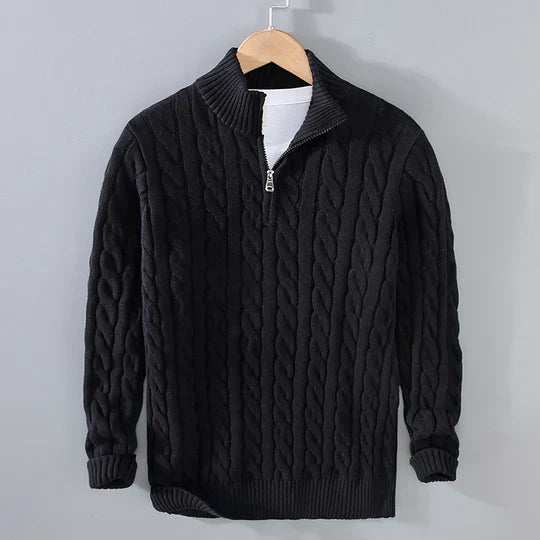 MARCO™ | Refined men's sweater in cable knit