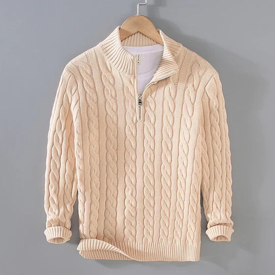 MARCO™ | Refined men's sweater in cable knit