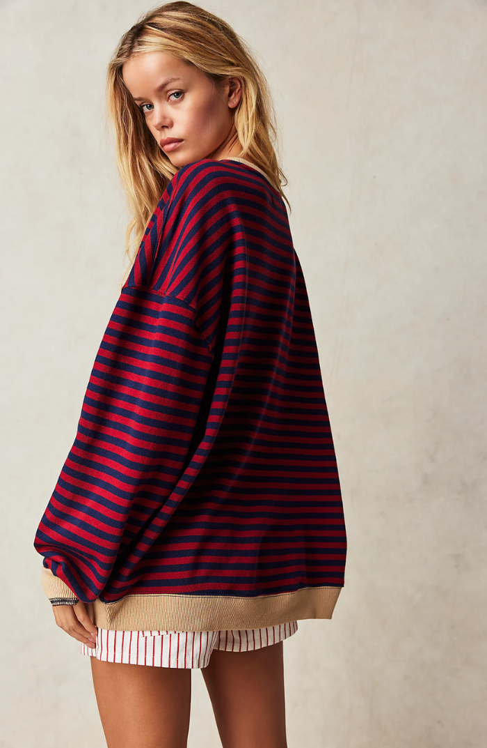 Melissa | Striped oversized sweater