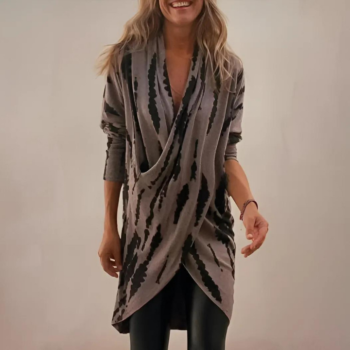 Selena™ - Luxurious Cotton V-neck tunic with loose fit