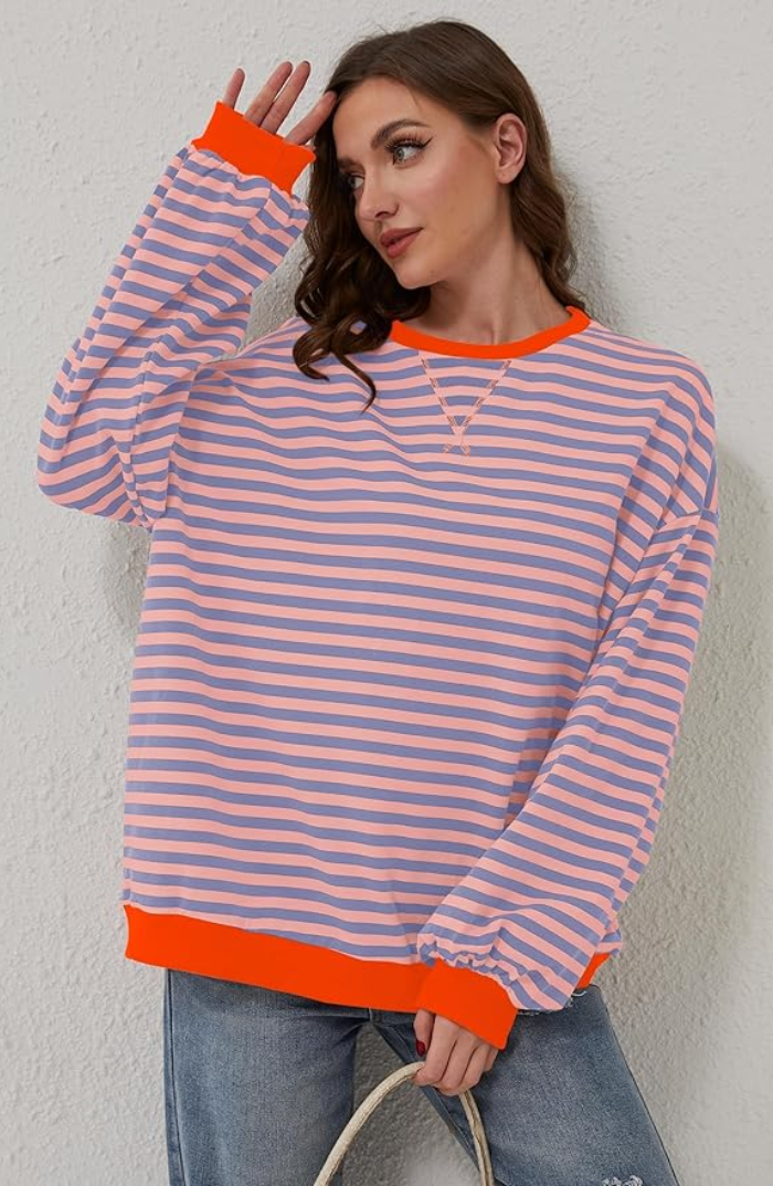 Melissa | Striped oversized sweater