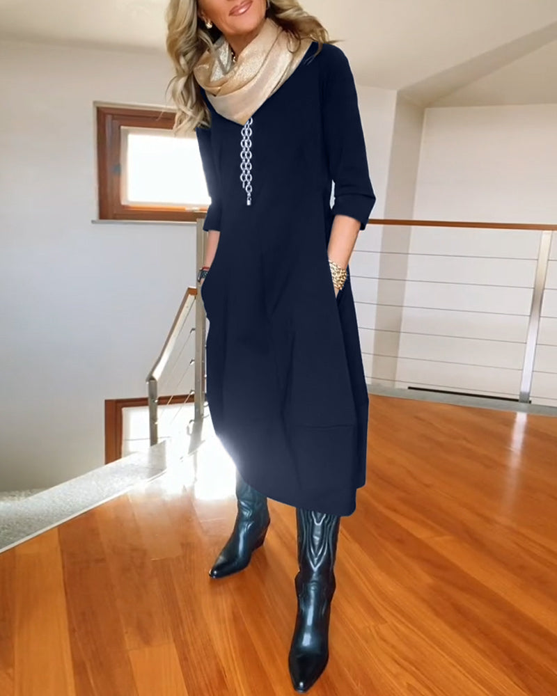 Emma's Casual Elegance Dress