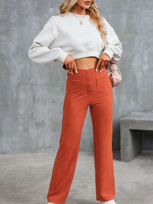 💥Sale 49% Off🔥 Casual High-Waisted Stretch Pants for Women