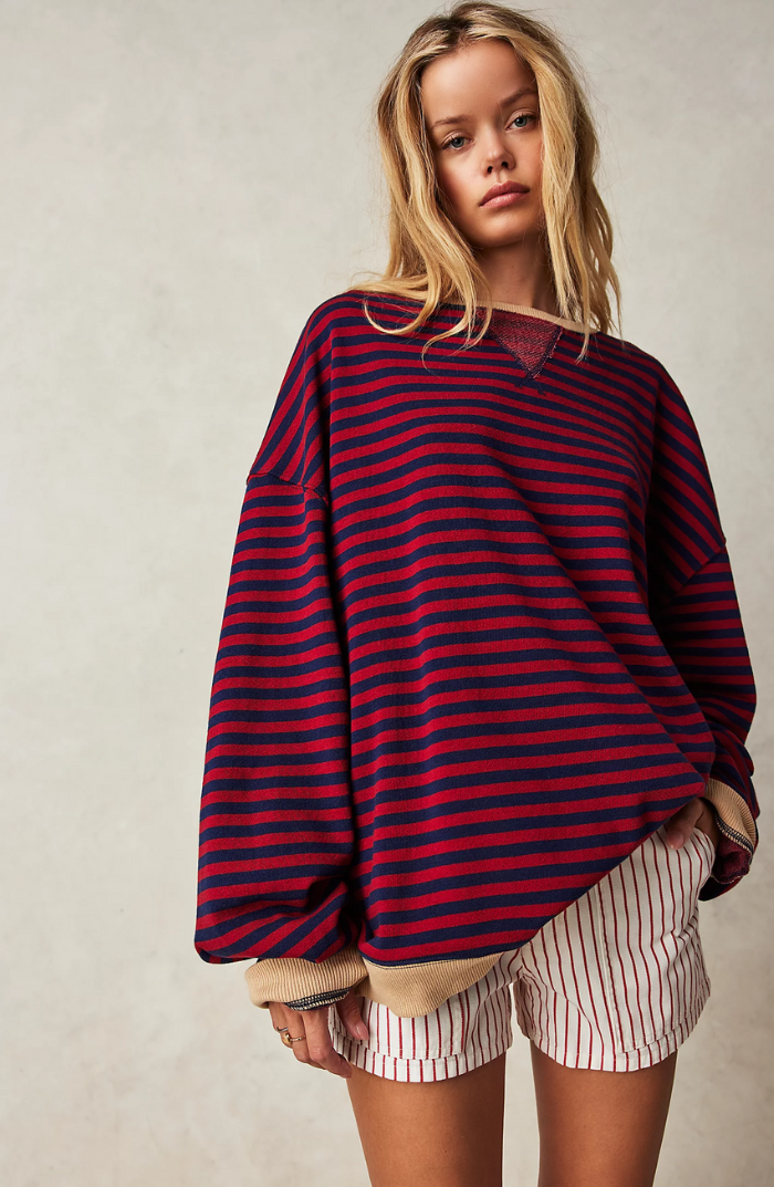 Melissa | Striped oversized sweater