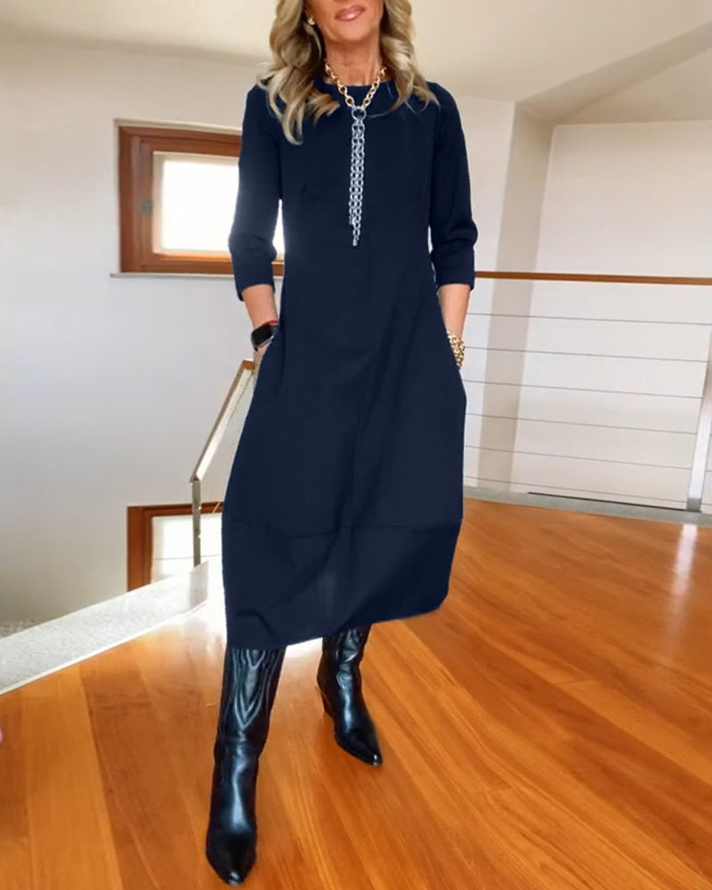 Emma's Casual Elegance Dress