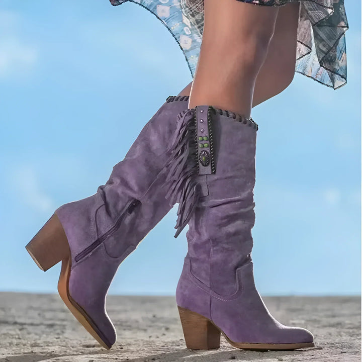 Paige™ - Genuine Leather Cowboy Boots