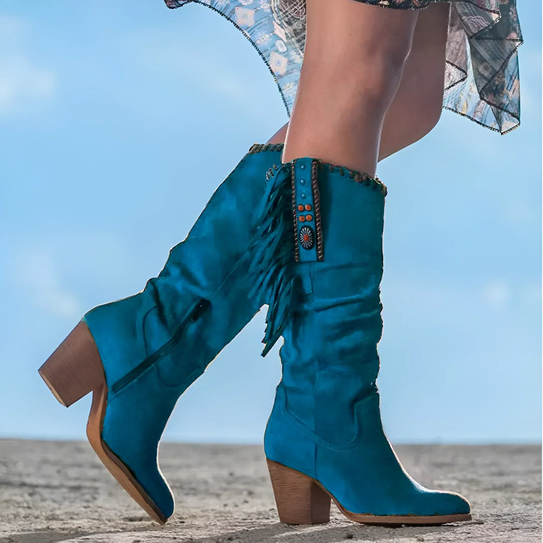 Paige™ - Genuine Leather Cowboy Boots