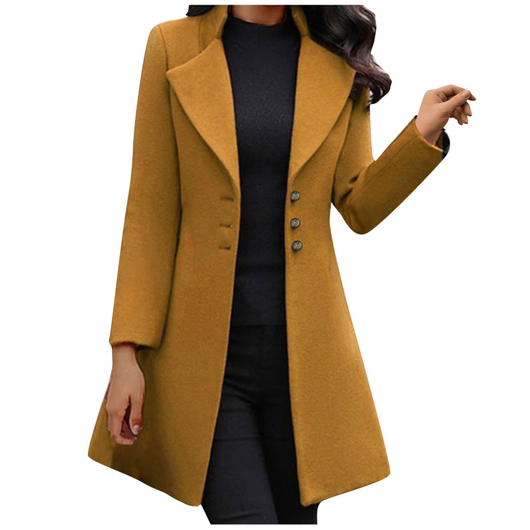 Jasmine | Long-sleeved woolen coat