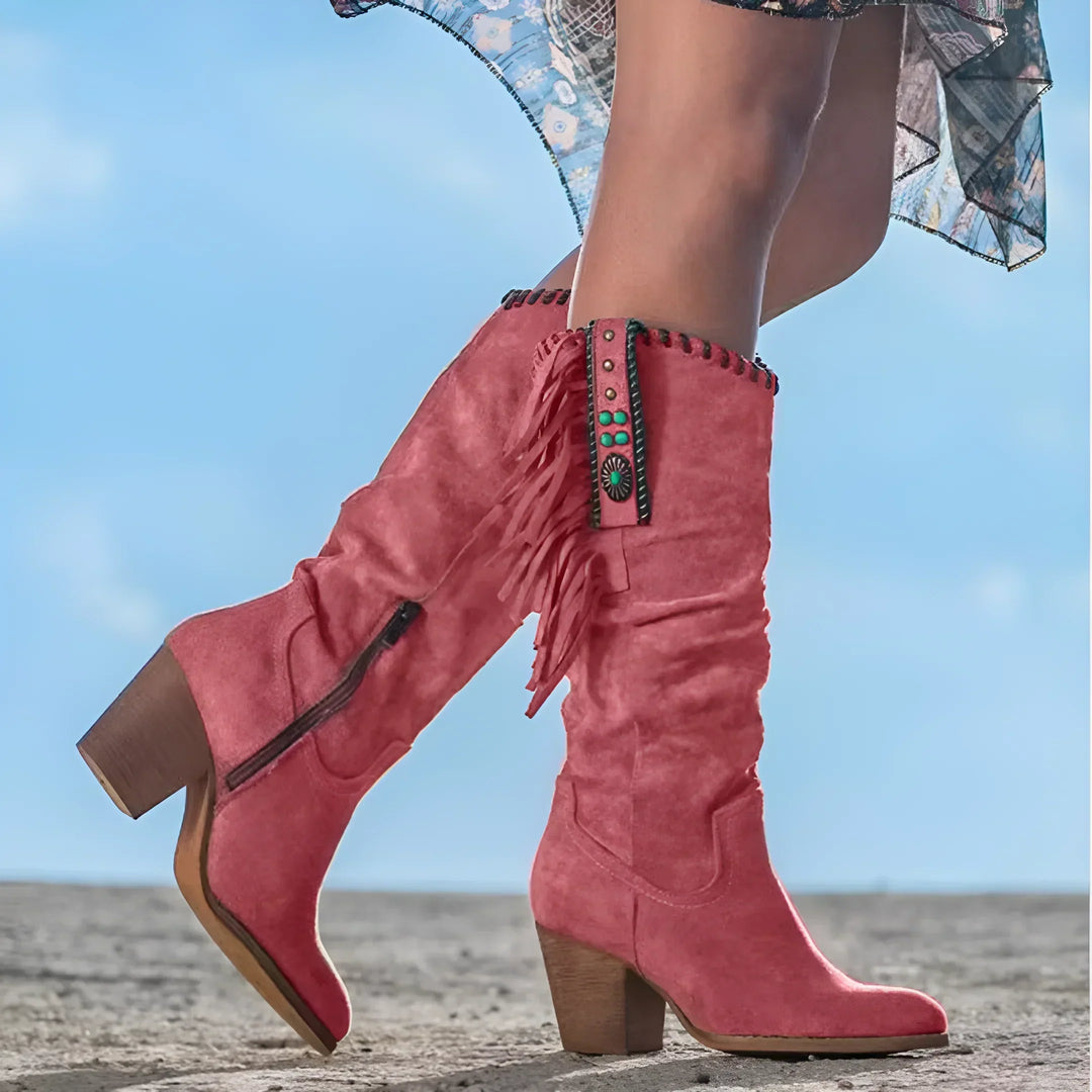 Paige™ - Genuine Leather Cowboy Boots