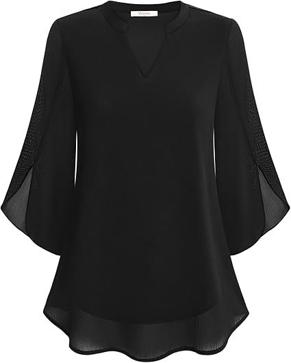 Mariah Double Layers Chiffon Blouse