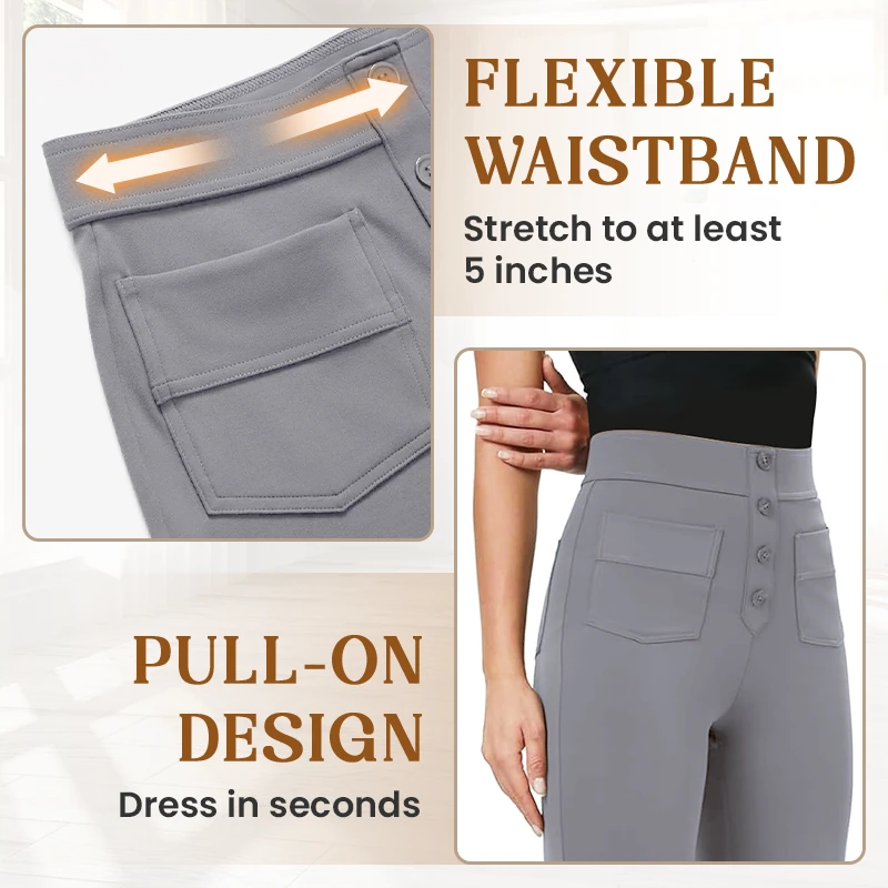 💥Sale 49% Off🔥 Casual High-Waisted Stretch Pants for Women