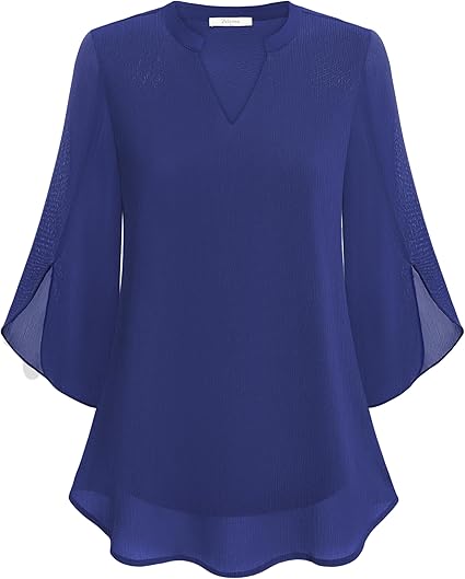 Mariah Double Layers Chiffon Blouse