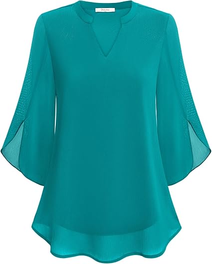 Mariah Double Layers Chiffon Blouse