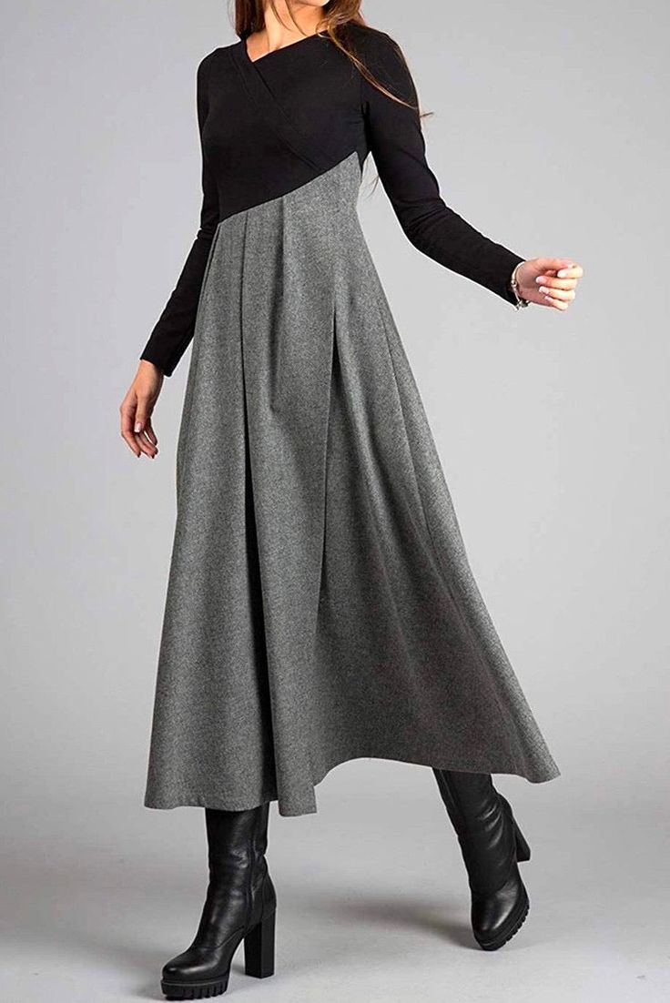 Casey™ | maxi dress with long sleeves