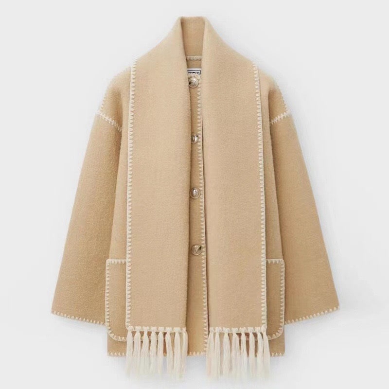 Harper | Comfortable wool cape jacket