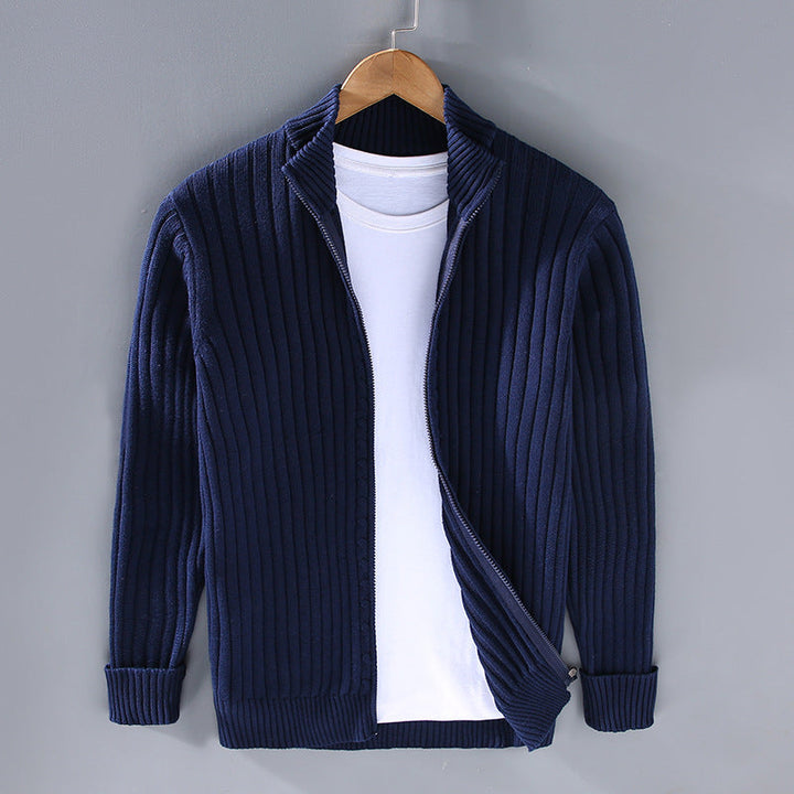 JACOB™ | Refined men's sweater with elegant zipper