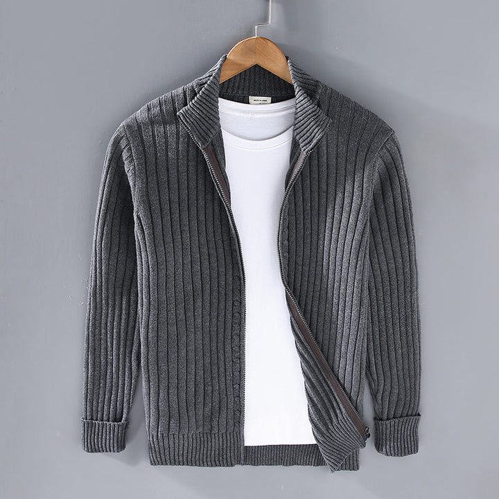 JACOB™ | Refined men's sweater with elegant zipper