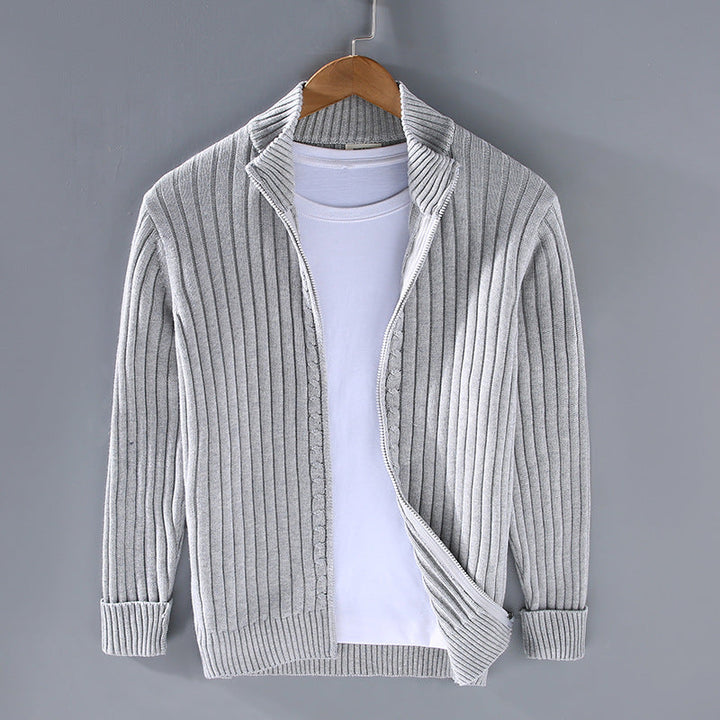 JACOB™ | Refined men's sweater with elegant zipper