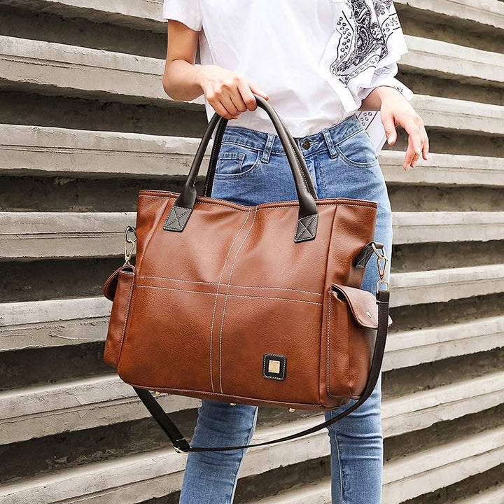 Brigitte | Large leather tote bag