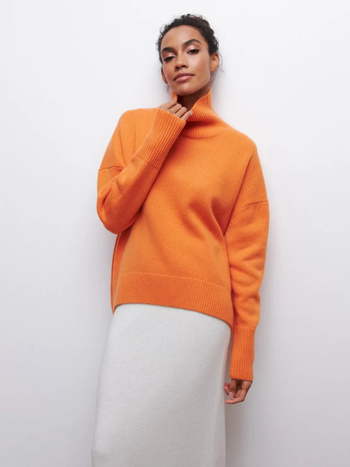 Renee™ - Relaxed Turtleneck Knit Sweater