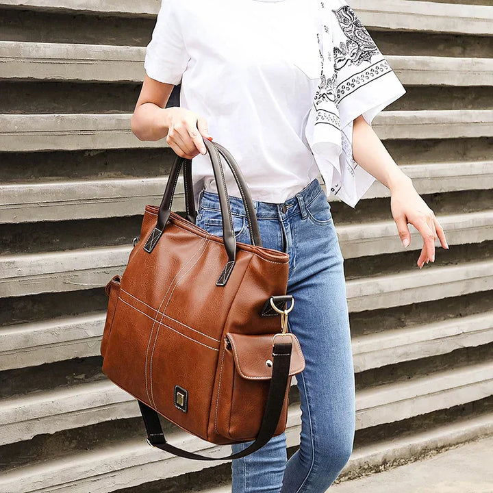 Brigitte | Large leather tote bag