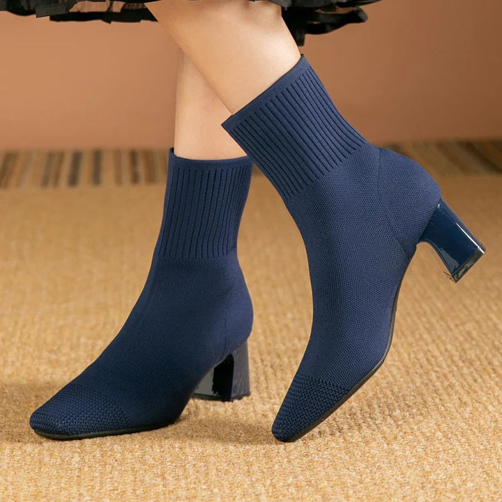 Maud™ | Elegant solid color high heel boots