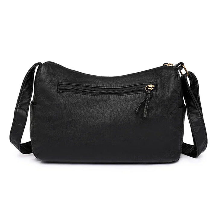 Henriette | Vintage leather shoulder bag with multiple compartments