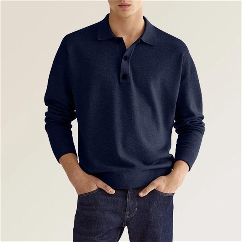 Chester - Long-sleeve men's polo shirt