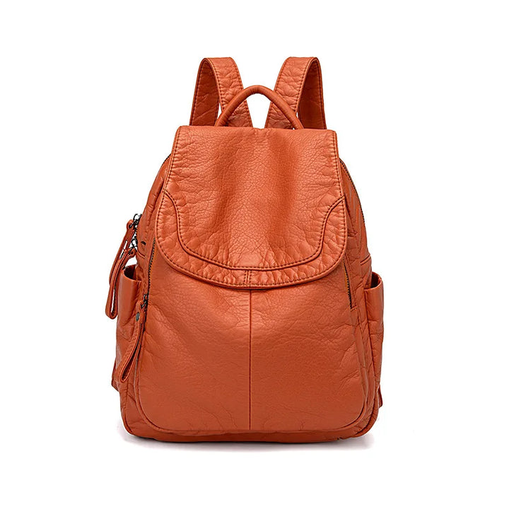 Chantal | Backpack in washed leather