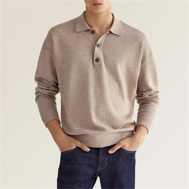 Chester - Long-sleeve men's polo shirt