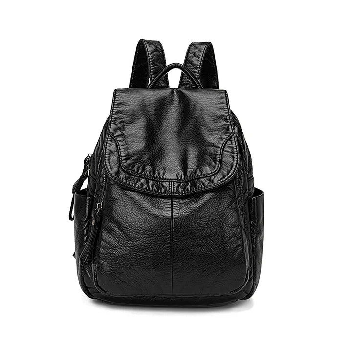 Chantal | Backpack in washed leather