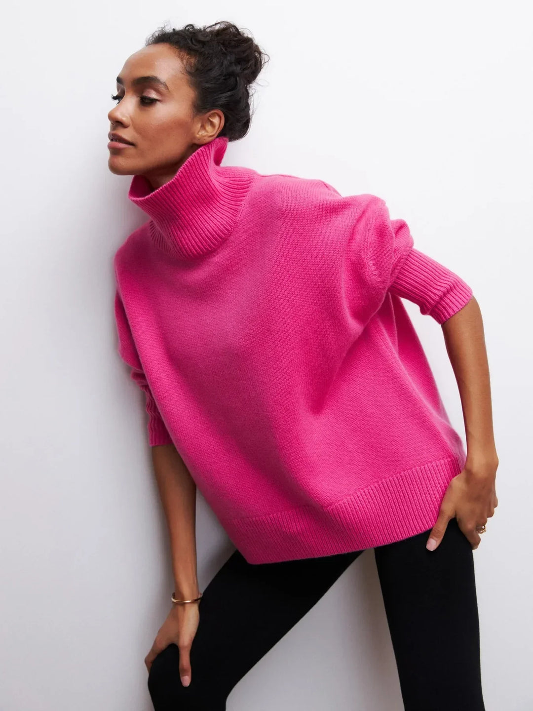 Renee™ - Relaxed Turtleneck Knit Sweater