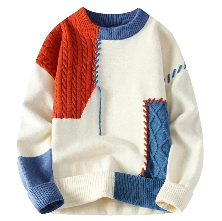 Blanche™ | Stylish patchwork sweater