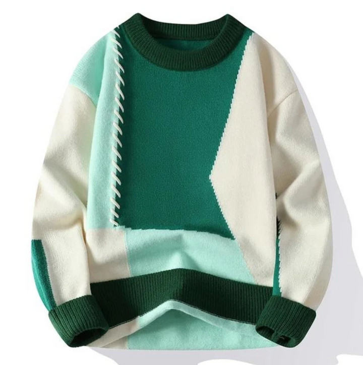 Blanche™ | Stylish patchwork sweater