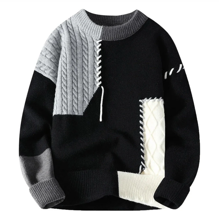 Blanche™ | Stylish patchwork sweater