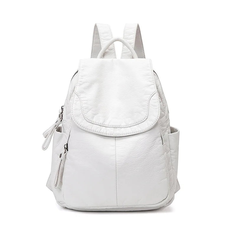 Chantal | Backpack in washed leather