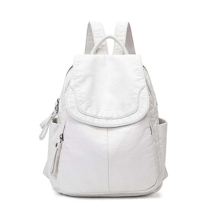 Chantal | Backpack in washed leather