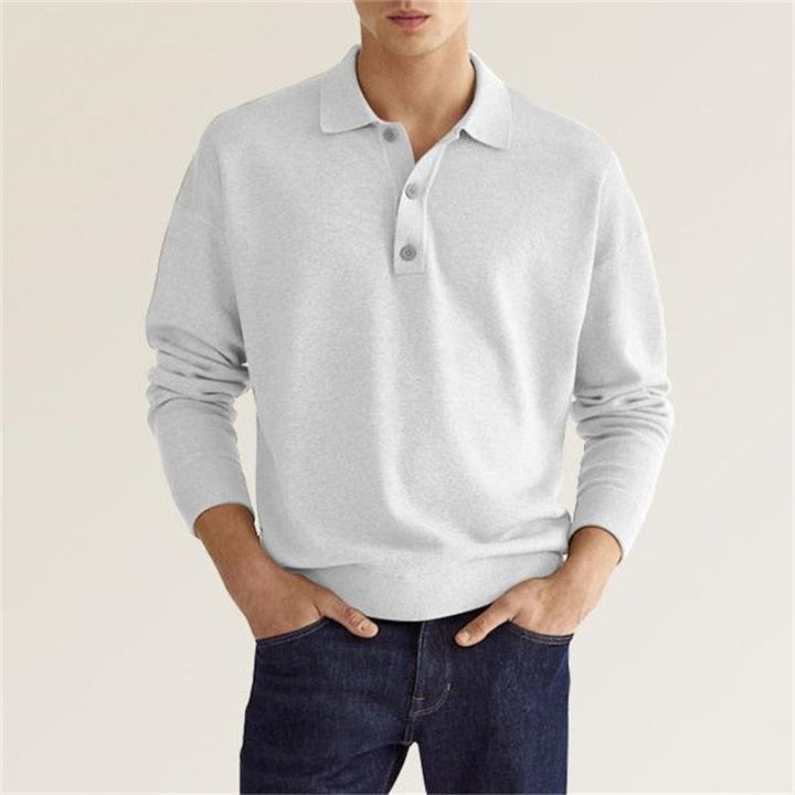 Chester - Long-sleeve men's polo shirt