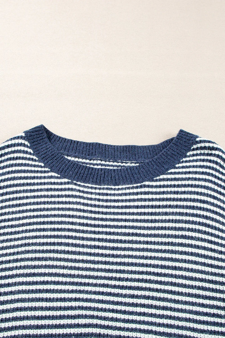 Mireille™ Cozy Striped Knit Sweater