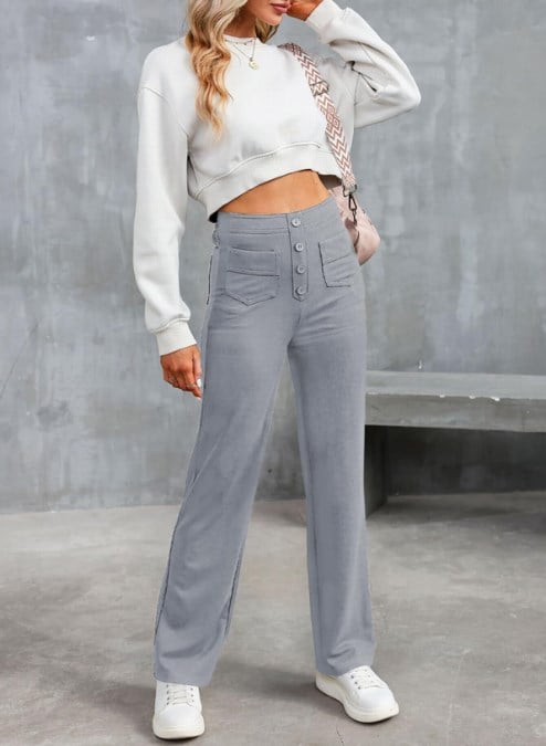 💥Sale 49% Off🔥 Casual High-Waisted Stretch Pants for Women