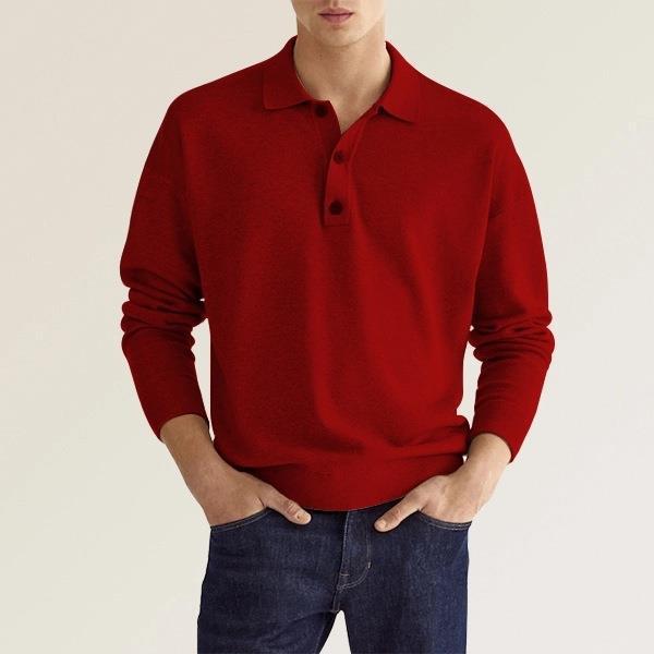 Chester - Long-sleeve men's polo shirt