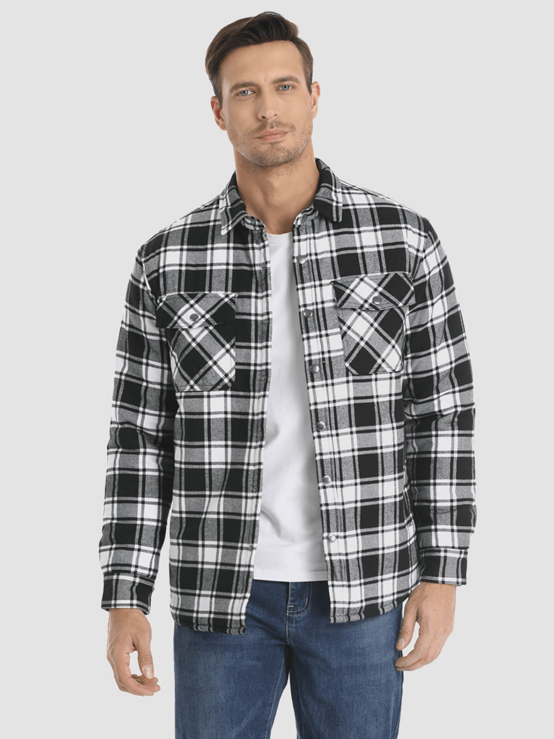 Joshua - Striped flannel jacket