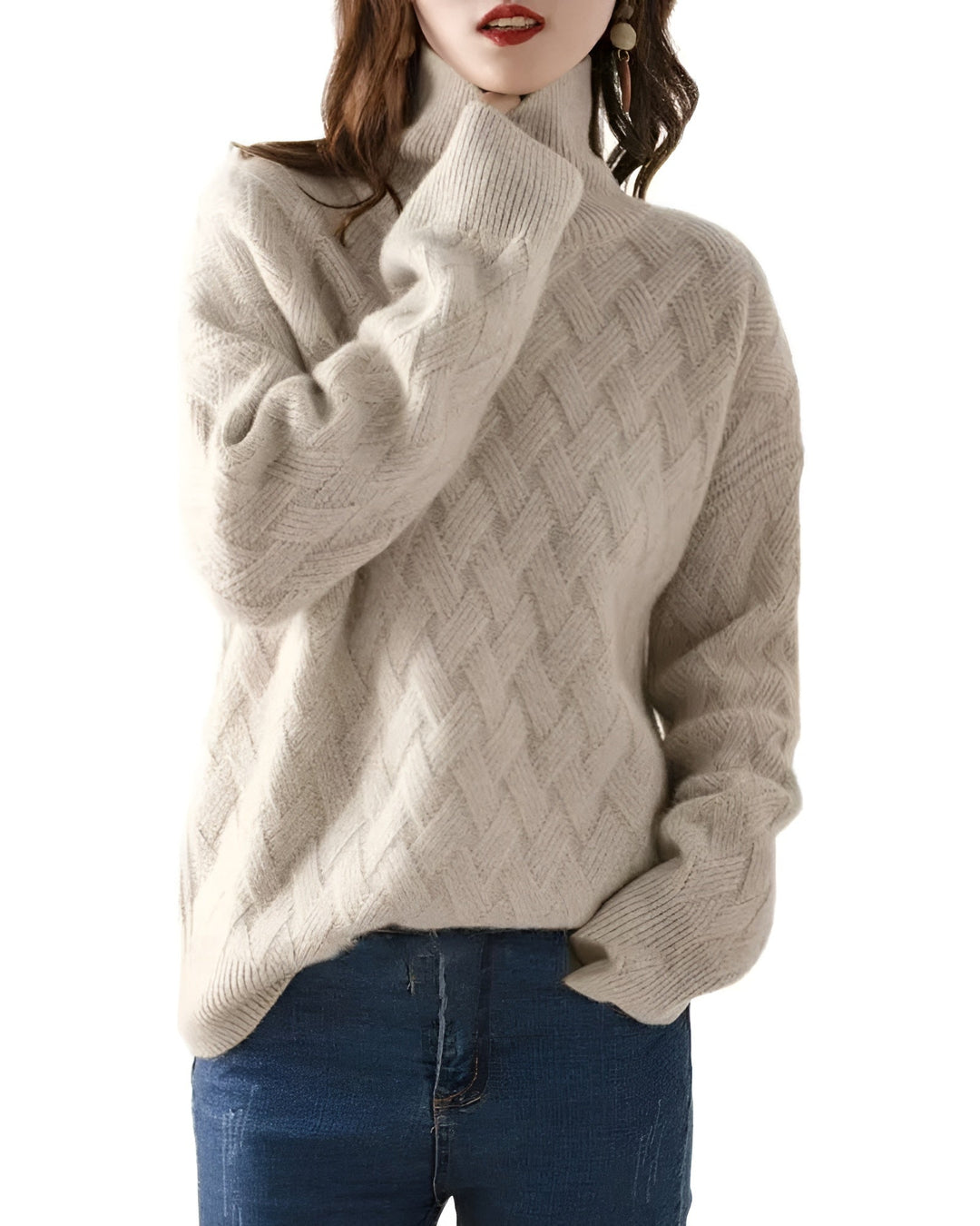 Beatrice™ - Cascade Turtleneck Sweater