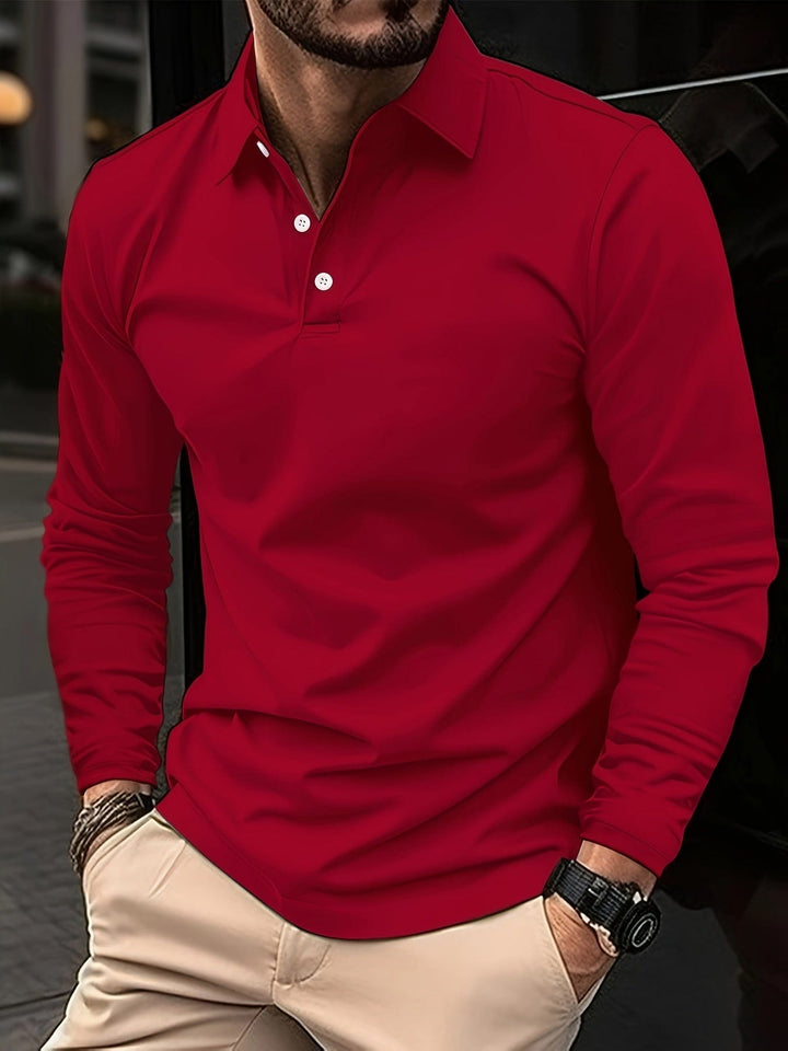 Adrian | Long-sleeved polo shirt