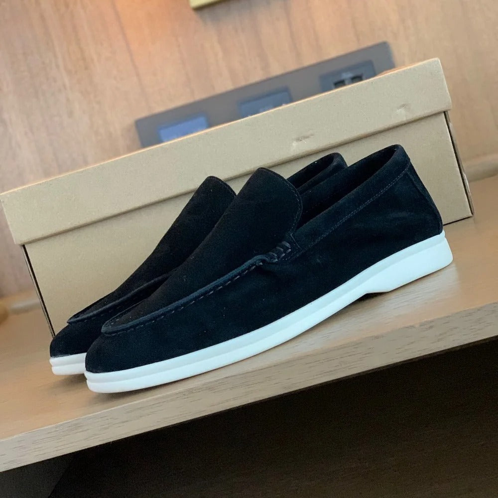 Owen - Men's slippers made of suede leather