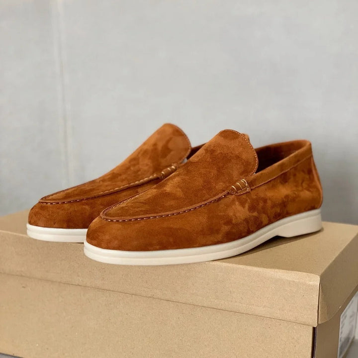 Owen - Men's slippers made of suede leather