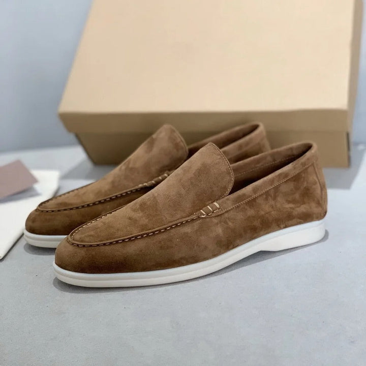 Owen - Men's slippers made of suede leather