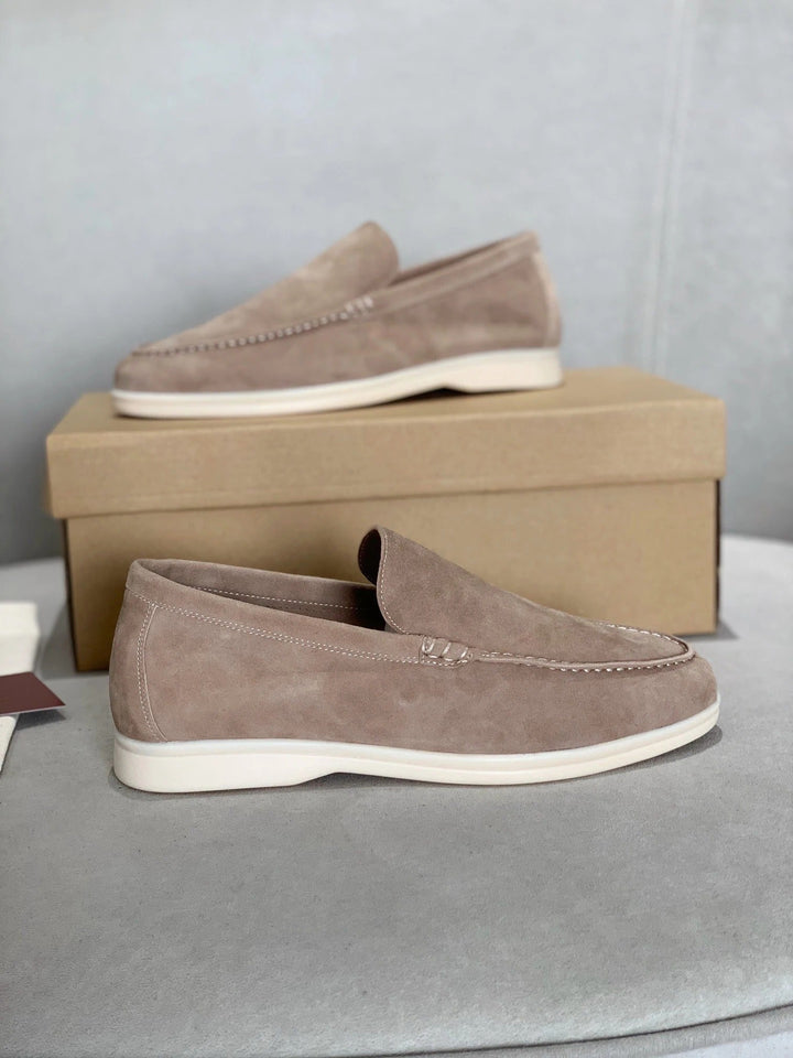 Owen - Men's slippers made of suede leather