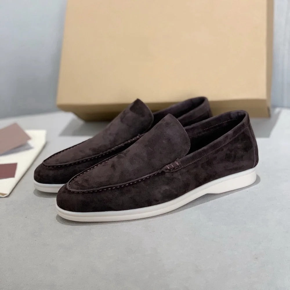 Owen - Men's slippers made of suede leather