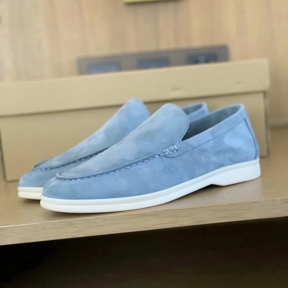 Owen - Men's slippers made of suede leather